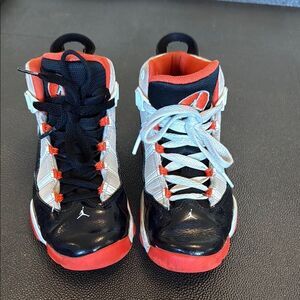 Nike Air Jordan Black and Red Sneakers Basketball Sneakers size 1Y